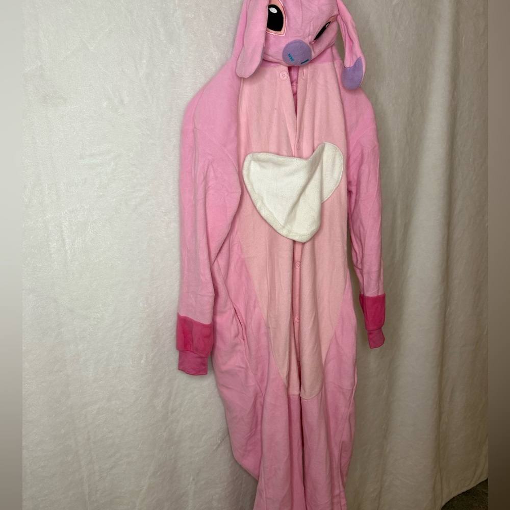 Pink Kids Pajamas with Heart Design